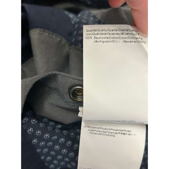 Hugo Boss Orange Men's Size 42R Blazer Navy Blue Jacket Buttons Front Pockets - Picture 10 of 16